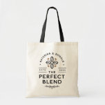 The Perfect Blend Coffee Wedding Gift Tote Bag<br><div class="desc">The Perfect Blend. Add a fun touch of colour and unique style to your wedding or bridal shower favours. A bridal shower favour bag is a great addition to party planning. These unique bags will easily be used as a gift and can serve as a beautiful decoration at your wedding...</div>