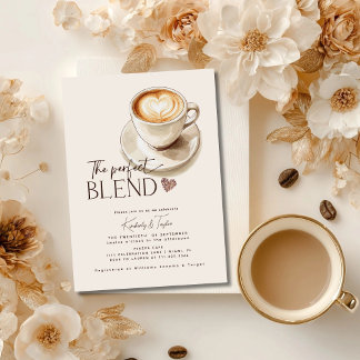 The Perfect Blend Couples Wedding Bridal Shower Invitation