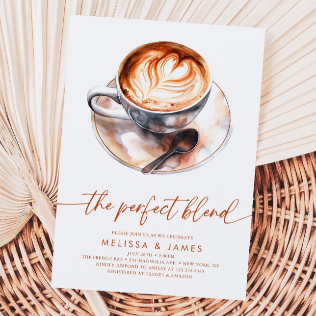 The Perfect Blend Couples Wedding Bridal Shower Invitation (Creator Uploaded)