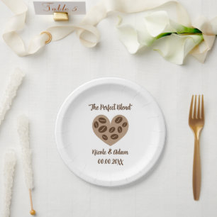 The Perfect Blend custom paper plates for wedding