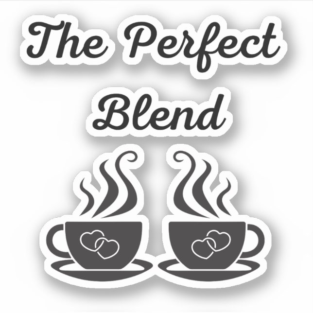 the perfect blend, wedding 2 coffee mugs (Front)
