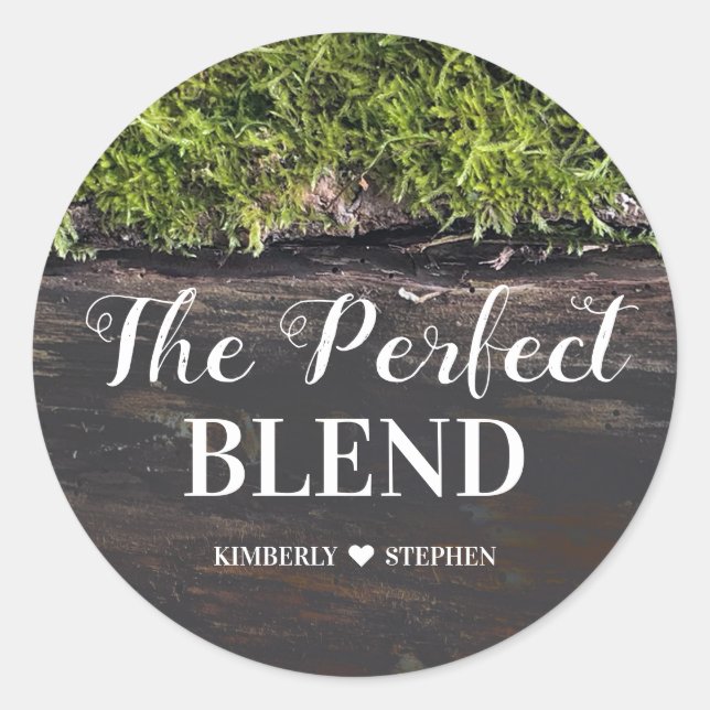 The Perfect Blend Wedding Classic Round Sticker (Front)