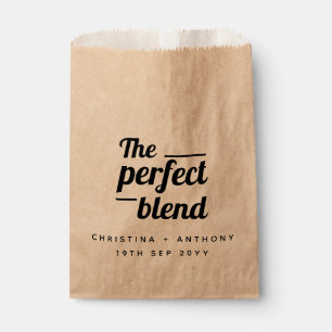 The Perfect Blend Wedding Coffee Beans Favour Bag