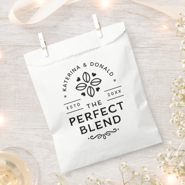 The Perfect Blend Wedding Favour Bag (Clipped)