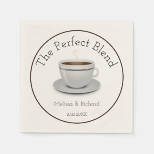 The Perfect Blend Wedding  Shower Napkin