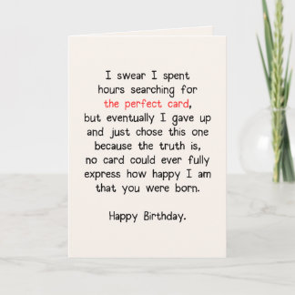 The Perfect Card (Birthday) #1