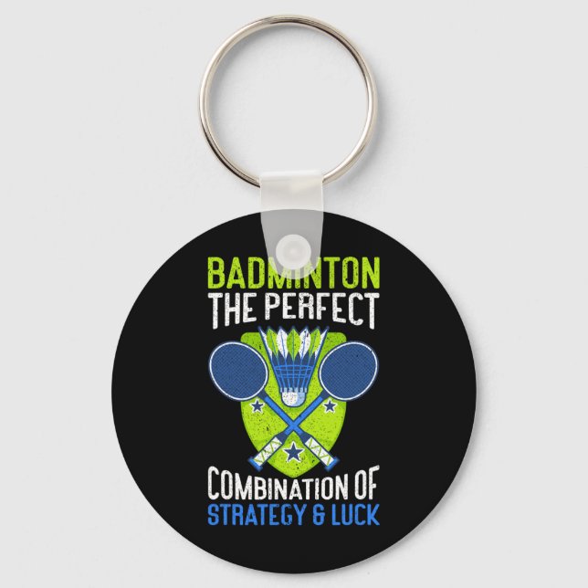 The Perfect Combination Of Strategy And Luck Funny Keychain (Front)