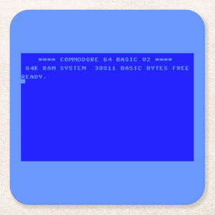 The Perfect Commodore 64 Lovers Accessory Square Paper Coaster