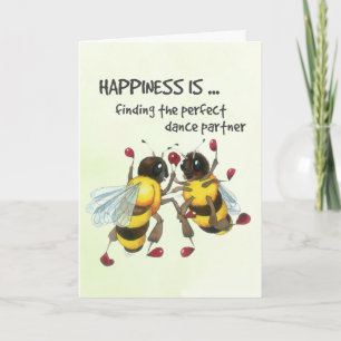 The perfect dance partner  card