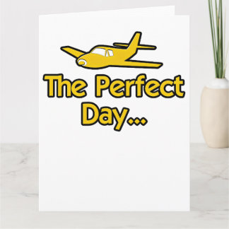 The Perfect Day Airplane Card