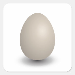 the perfect egg square sticker
