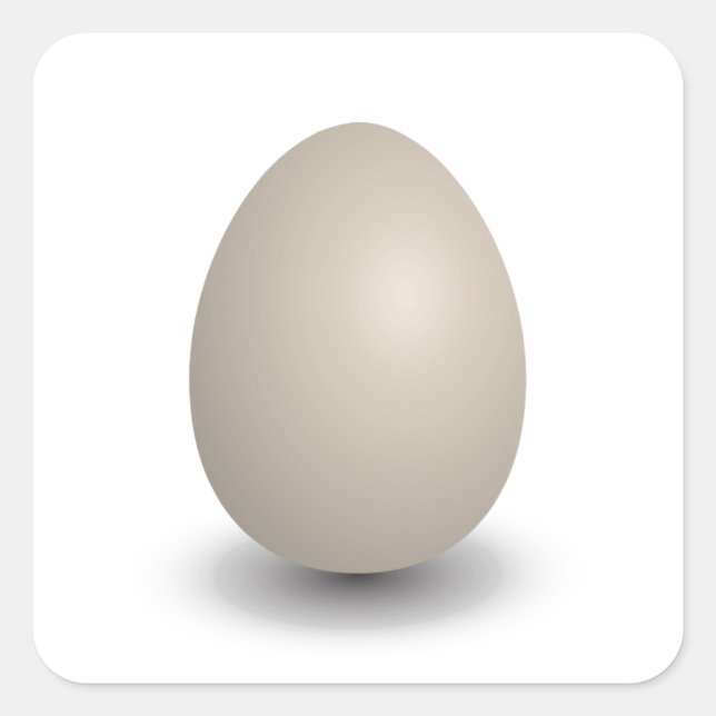 the perfect egg square sticker (Front)
