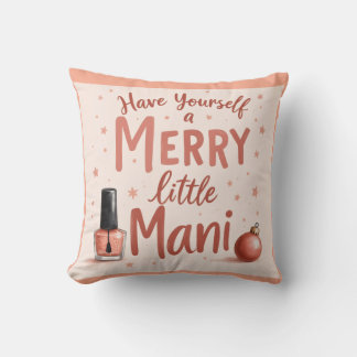 The perfect gift for those nail crazy friends throw pillow