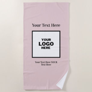 The Perfect logo Sage pink Beach Towel