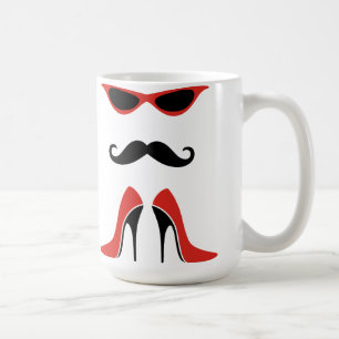 The Perfect Look in Black & Red Coffee Mug