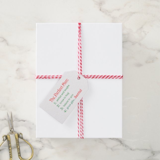 The Perfect Man Gift Tags (With Twine)