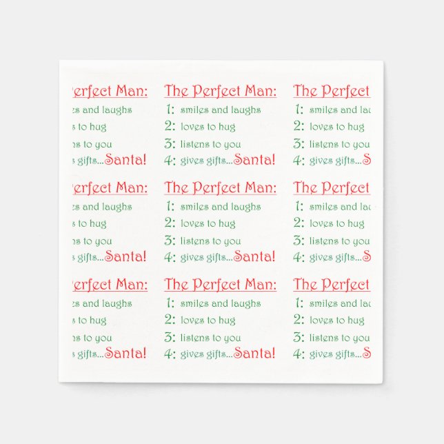 The Perfect Man-paper napkins (Front)