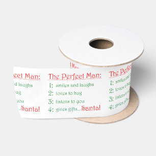 The Perfect Man Satin Ribbon