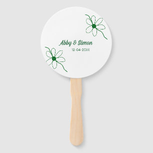 The perfect match add couple name date texture yea hand fan