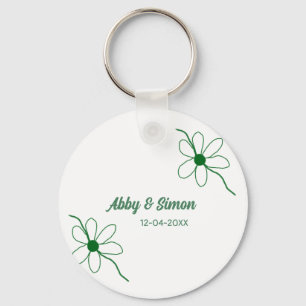 The perfect match add couple name date texture yea keychain