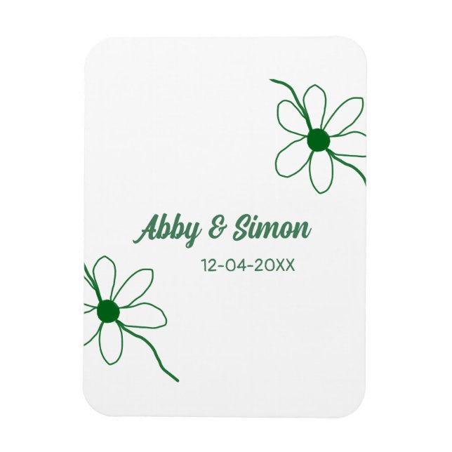 The perfect match add couple name date texture yea magnet (Vertical)