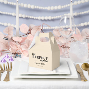 The PERFECT Match Champagne Gable Favor Box