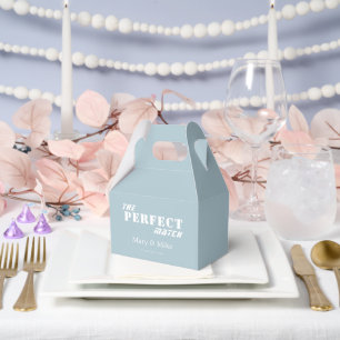 The PERFECT Match Dusty Blue Gable Favor Box