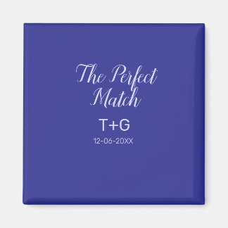 The perfect match royal blue luxury add couple nam magnet
