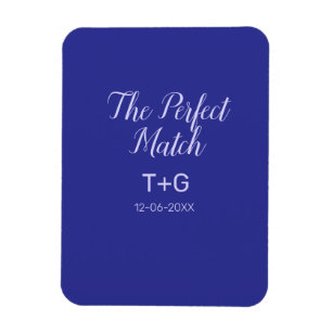The perfect match royal blue luxury add couple nam magnet