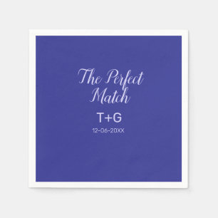 The perfect match royal blue luxury add couple nam napkin