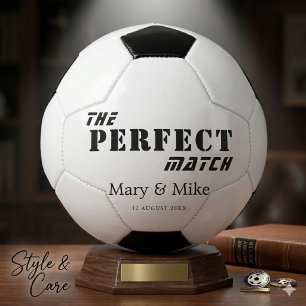 The Perfect Match Soccer Ball For Couples Gift