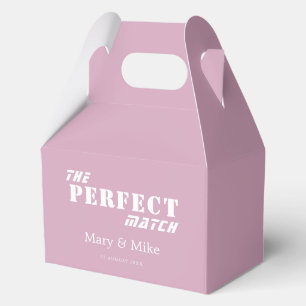 The PERFECT Match Solid Dusty Rose Gable Favor Box