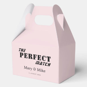 The PERFECT Match Solid Pale Pink Gable Favor Box