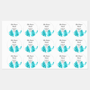 The perfect match winter blue pine tree wedding na