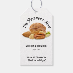 The Perfect Mix Nuts Thank You   Wedding Treat Gift Tags