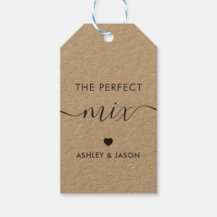The Perfect Mix Spice or Trail Mix Gift Tag, Kraft Gift Tags