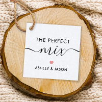 The Perfect Mix Spice or Trail Mix Gift Tag, Pink