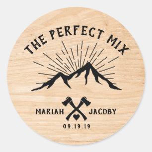 The Perfect Mix Wedding Favour DIY Trail Mix Classic Round Sticker