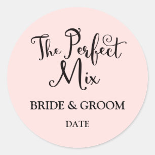 The Perfect Mix Wedding Favour Sticker