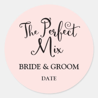 The Perfect Mix Wedding Favour Sticker