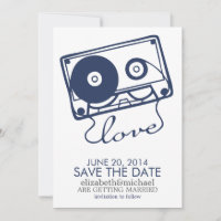 The Perfect Mix Wedding Save the Date {navy blue}