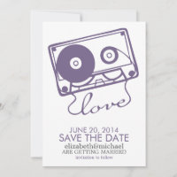 The Perfect Mix Wedding Save the Date {purple}