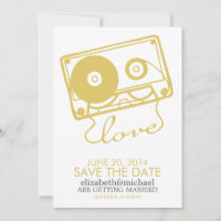 The Perfect Mix Wedding Save the Date {yellow}