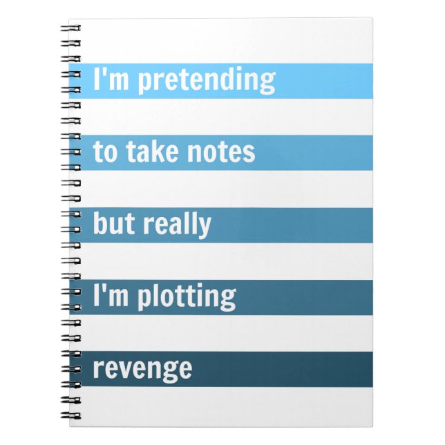 The perfect notebook for freaking people out. (Front)