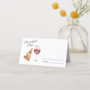 The perfect pair bridal shower - wedding place place card