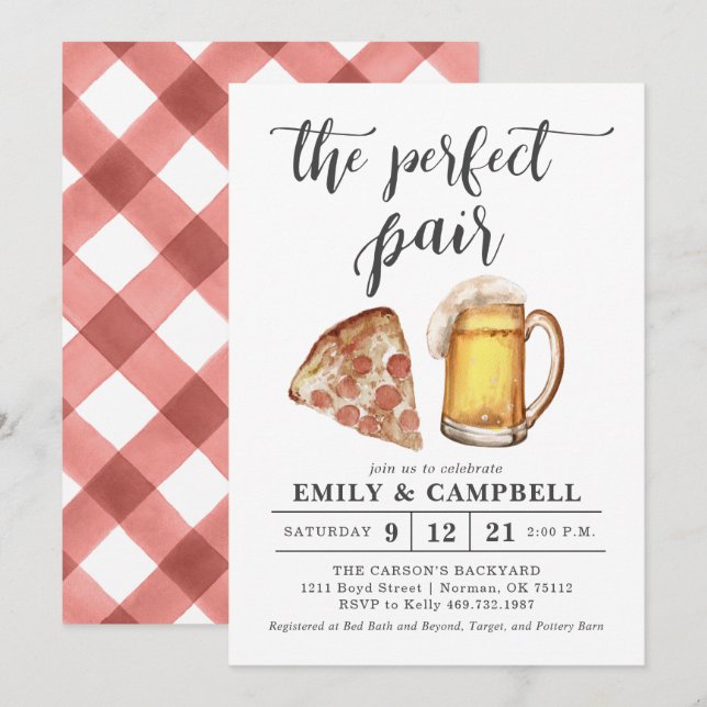 The Perfect Pair Invitation (Front/Back)