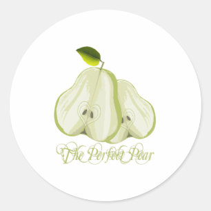 The Perfect Pear Classic Round Sticker