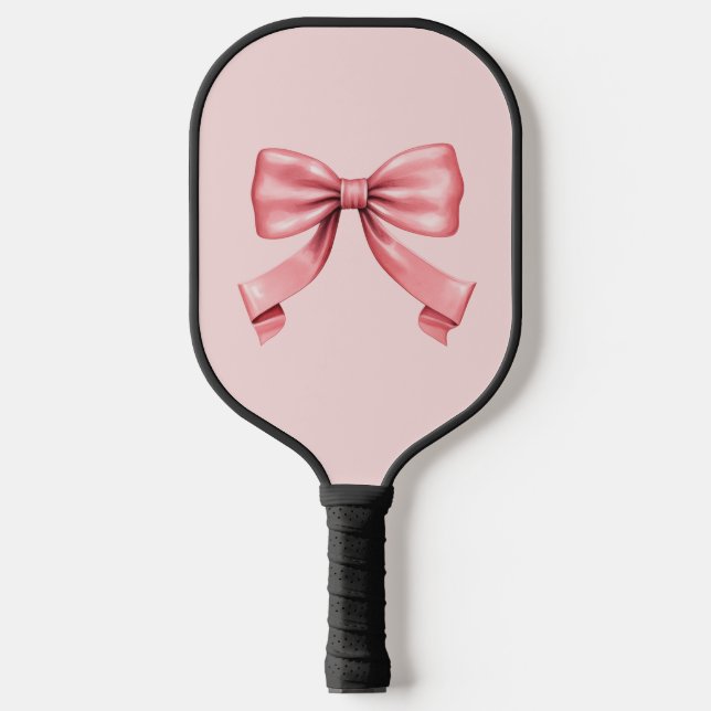The Perfect Pink Bow Pickleball Paddle (Front)