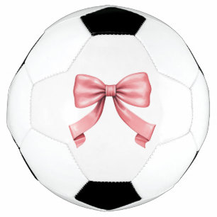 The Perfect Pink Bow Soccer Ball