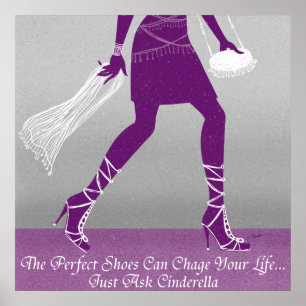 The Perfect Shoes - Modern Cinderella Fashion Poster